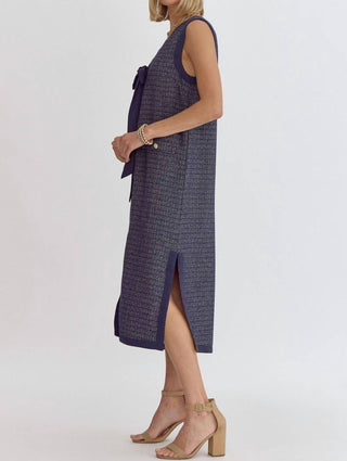 Entro - Tweed Majesty Midi Dress