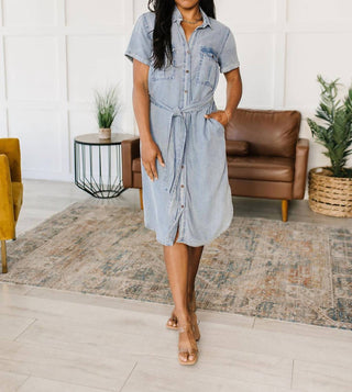 Geegee - Wait For It Denim Shirtdress