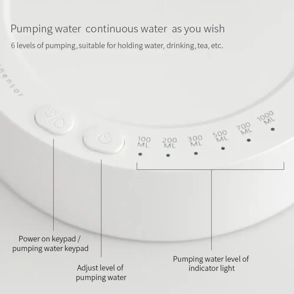 Rechargeable Smart Automatic Gallon Water Bottle Pump