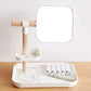 Minimalist Cosmetics Storage Box with Adjustable Mirror