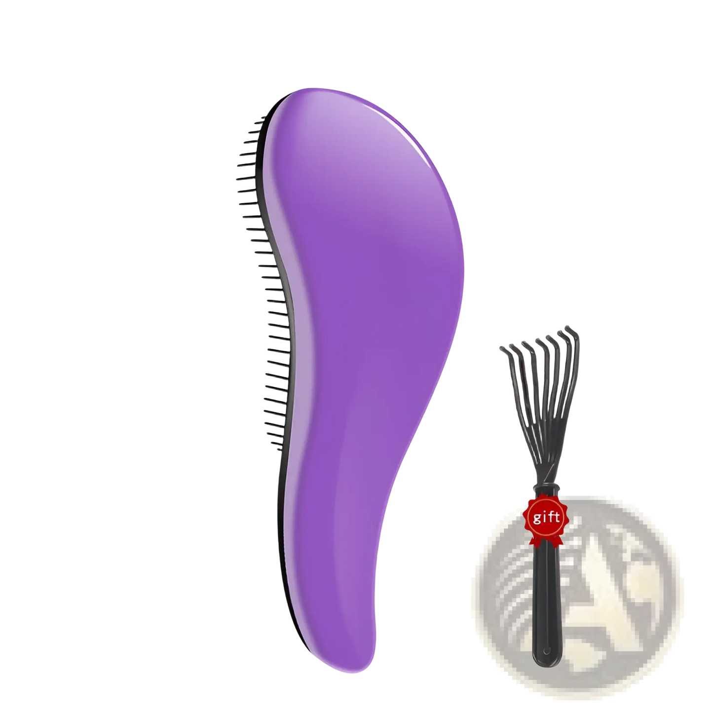 Detangling Hair Brush Set 3 Piece Glossy Styling Comb