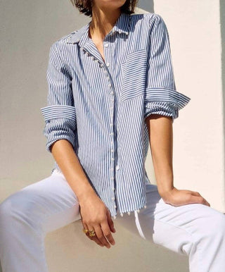 Joseph Ribkoff - Striped Blouse With Pearl Details