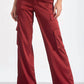 Elan - Women's Mid-rise Wide-leg Cargo Pants