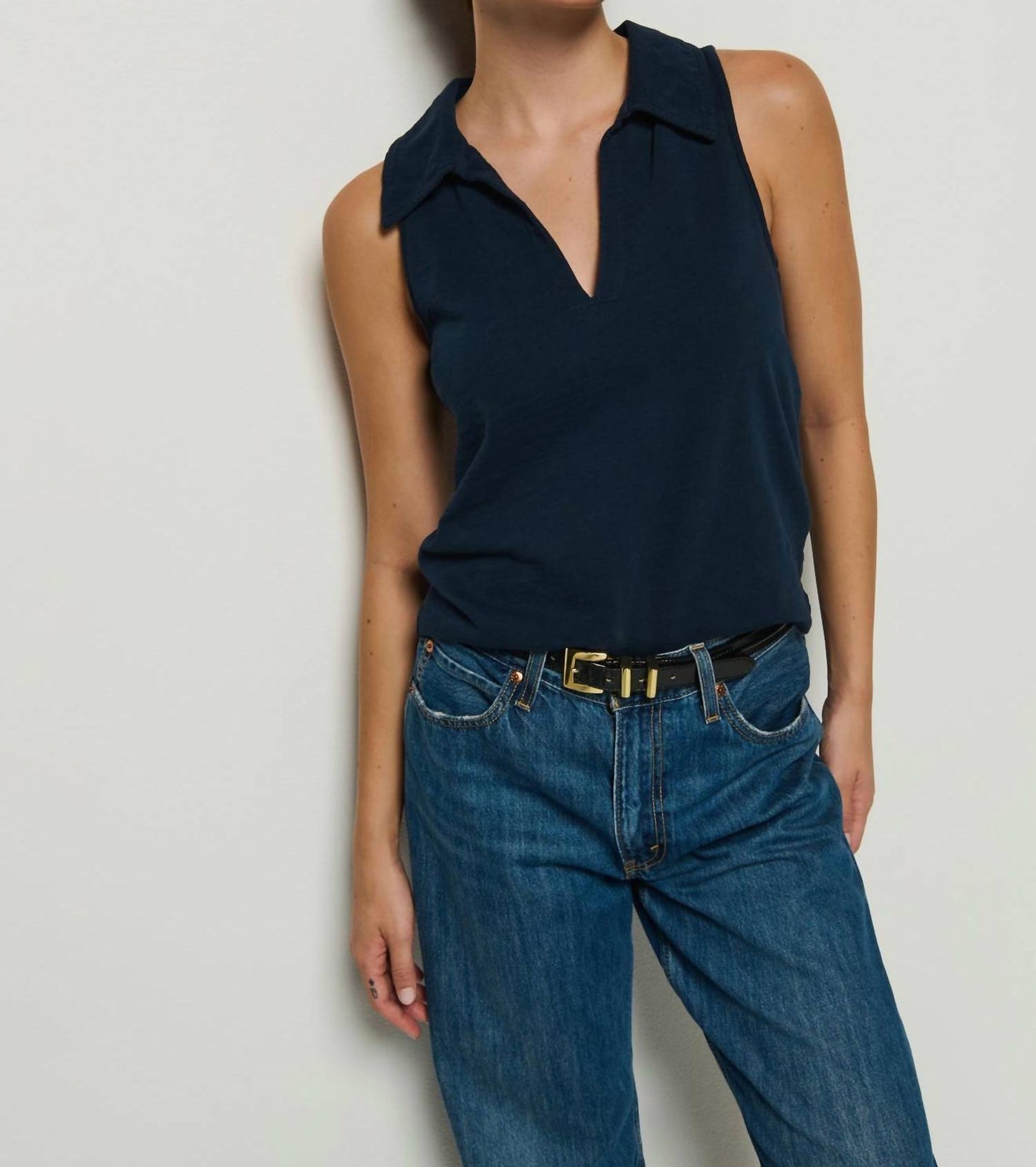 Nation Ltd - Roberta Collared Tank Top