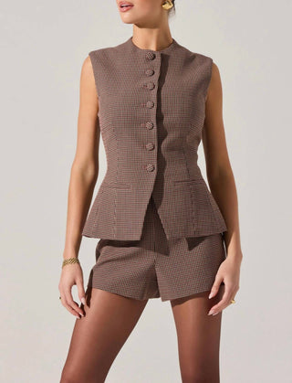 Astr - Gisselle High Neck Cutaway Vest