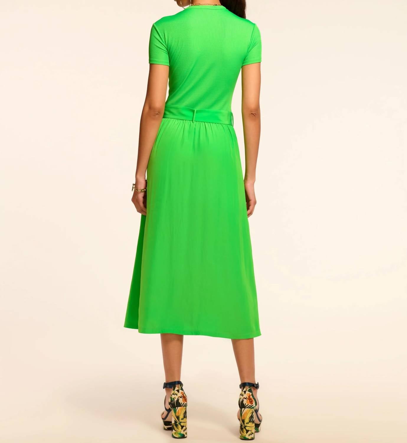 Ramy Brook - Sylvie Combo Ribbed Midi Dress