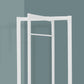 Coat Rack Hall Tree Free Standing Hanging Bar Entryway White