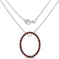 3.52 Carat Genuine Garnet .925 Sterling Silver Pendant