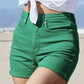 Judy Blue - Tummy Control Garment Dyed Denim Shorts - Plus
