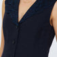 Current Air - V-neck Sleeveless Button Front Vest