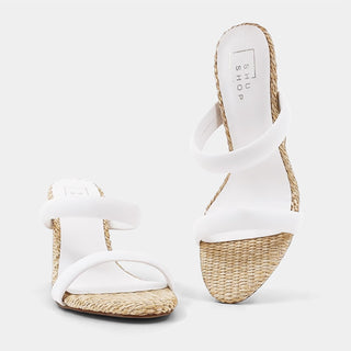 Shu Shop - Women's Gardenia Strap Raffia Heel Sandal