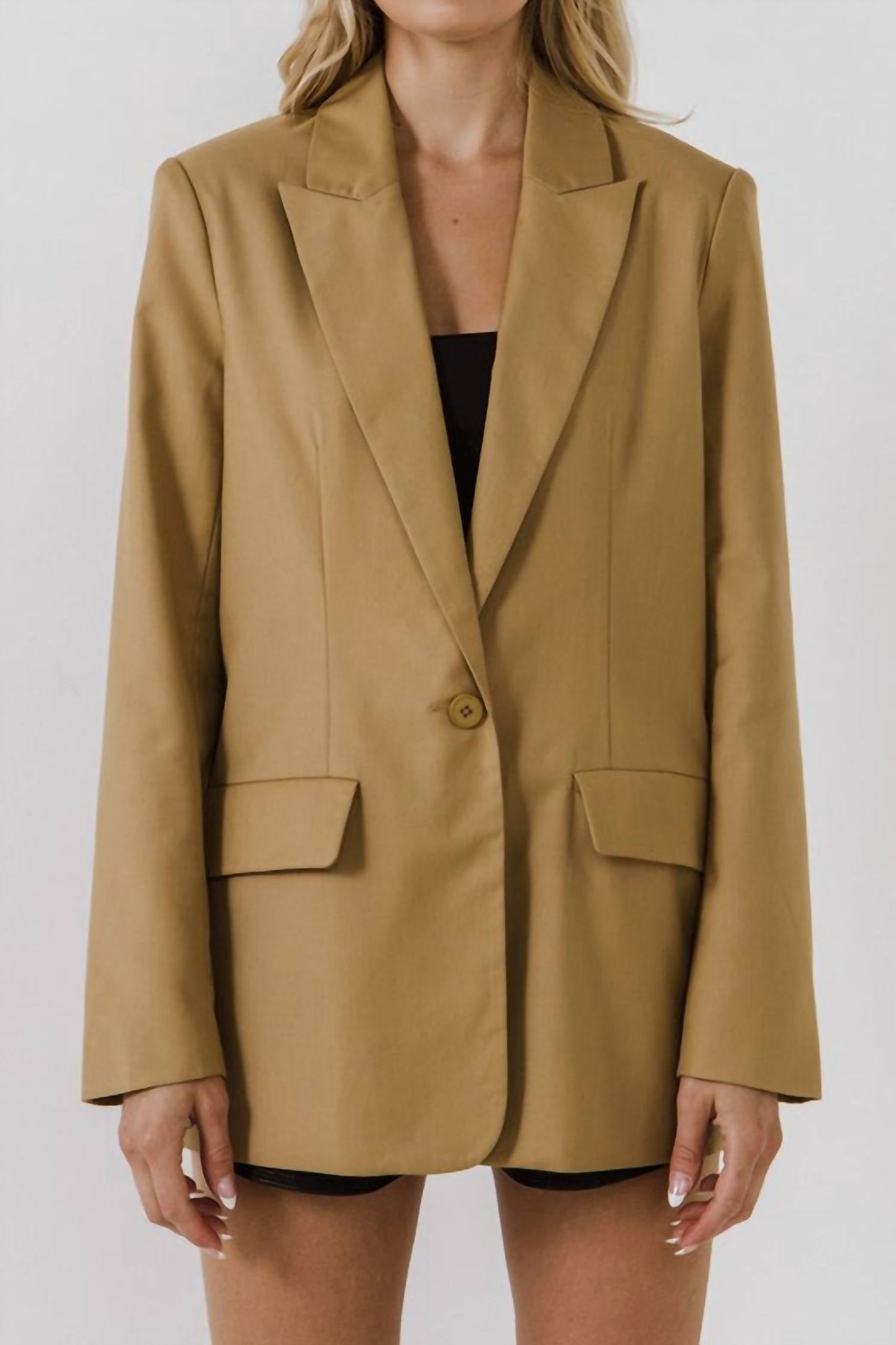 Endless Rose - Single Breasted Long Sleeve Blazer