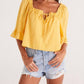 Z Supply - Gabriella Square Tie Neck Top