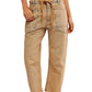 Free People - Moxie Low Slung Pull On Barrel Jeans