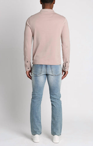 Jachs New York - Luxe Cotton Long Sleeve Polo Shirt