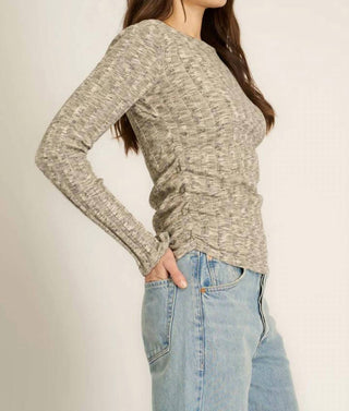 Project Social T - Sanna Boat Neck Rib Long Sleeve Top
