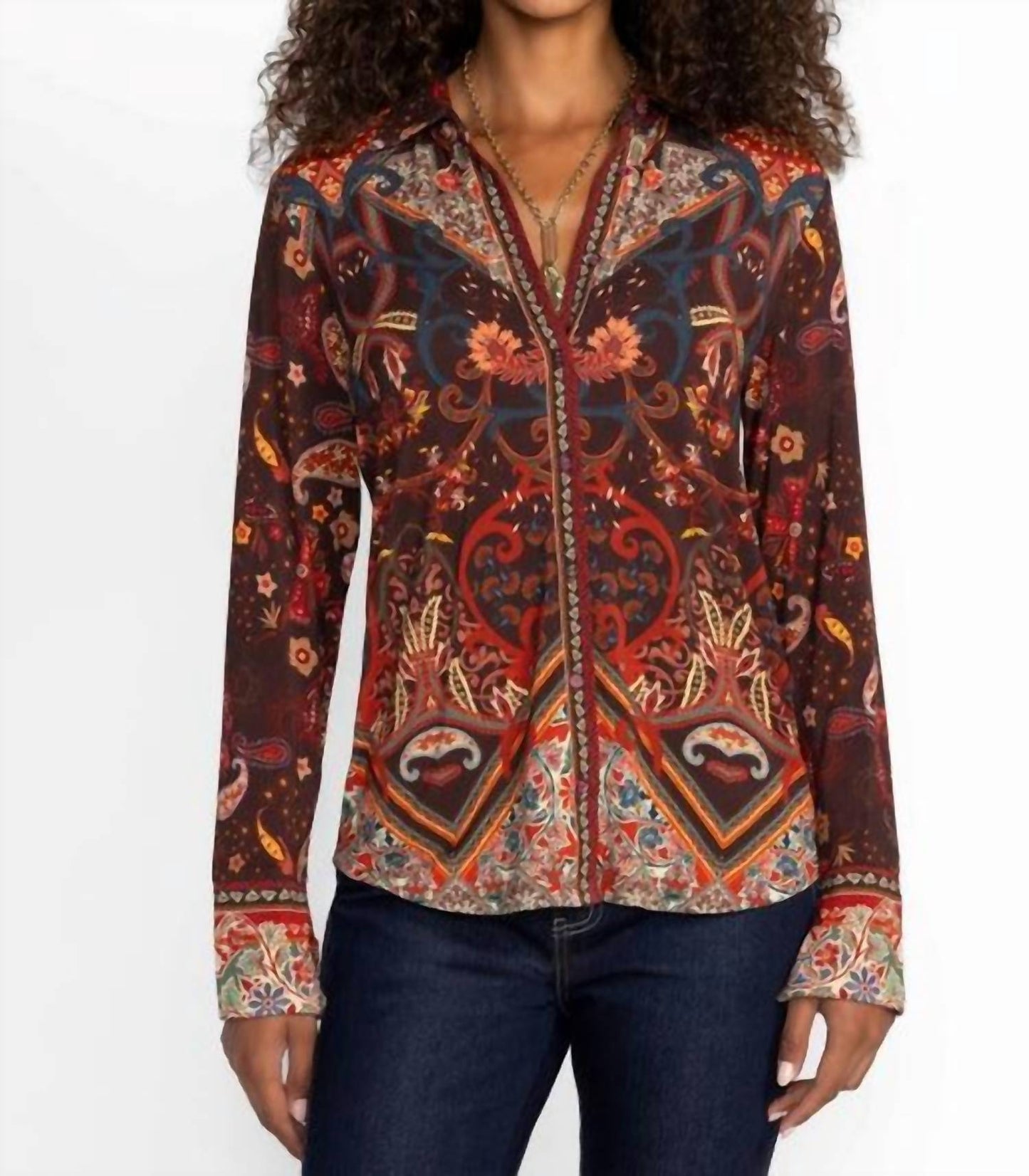 Johnny Was - JANIE FAVORITE BUTTON FRONT SHIRT