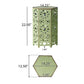 Galore Side Table With Sunburst Cut Out Design