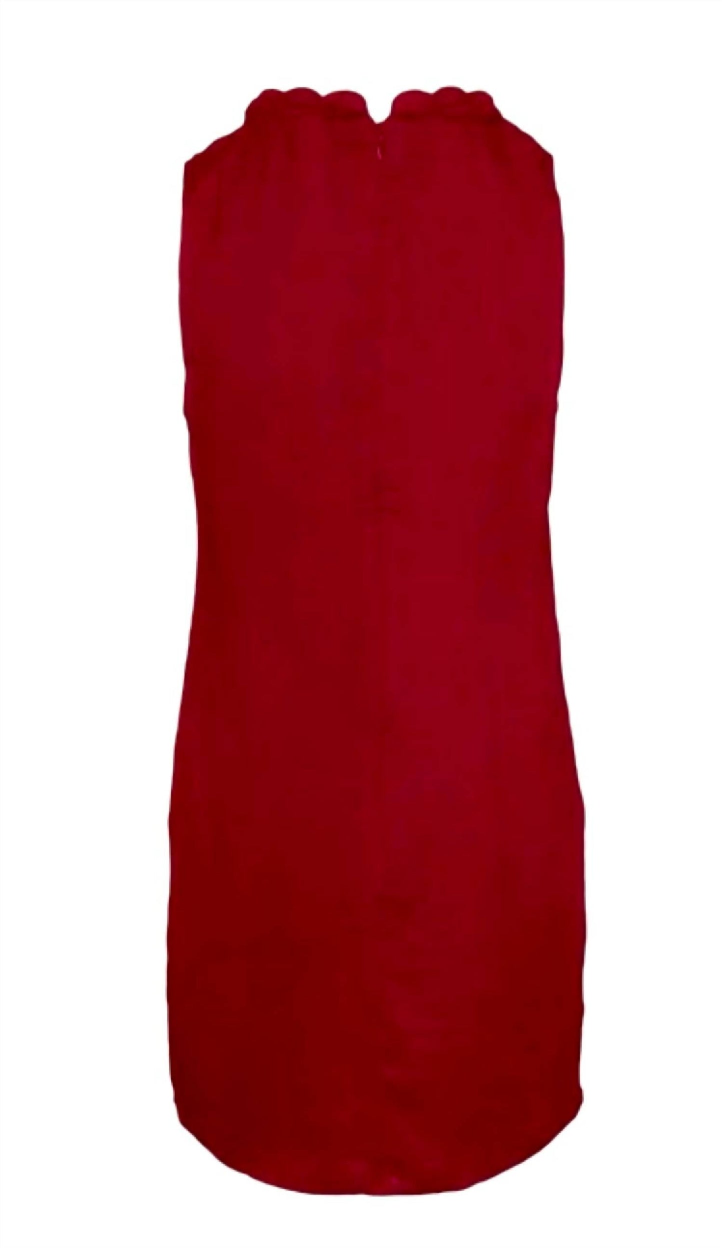 Naked Zebra - Neckline Accent Mini Shift Dress