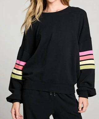 Chaser - Strappings Long Sleeve Pullover Rainbow