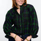 Sister Mary - Women's Rosa Plaid Trimmed Shirt
