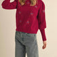 &Merci - Floral Embroidery Sweater