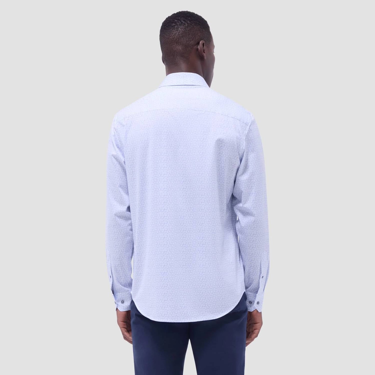 Bugatchi Uomo - James Leaf Print Ooohcotton Shirt