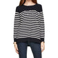 Kate Spade - Crystal Embellished Stripe Merino Wool Pullover Sweater