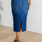 Judy Blue - High Rise Denim Midi Skirt