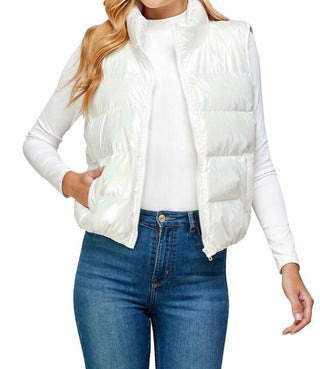 Tcec - Bunny Iridescent Puffer Vest