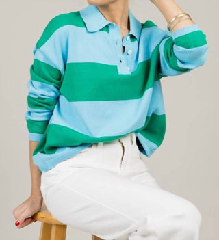 Olivaceous - Rory Striped Sweater