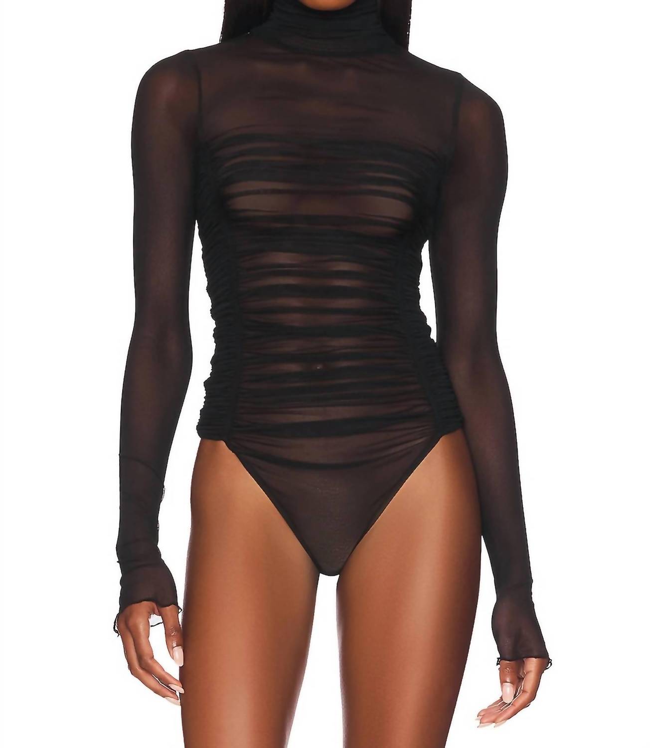 Free People - Under It All Long Sleeve Mock Neck Bodysuit