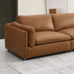 Brighton Top Grain Leather Modular Sectional - Light Brown