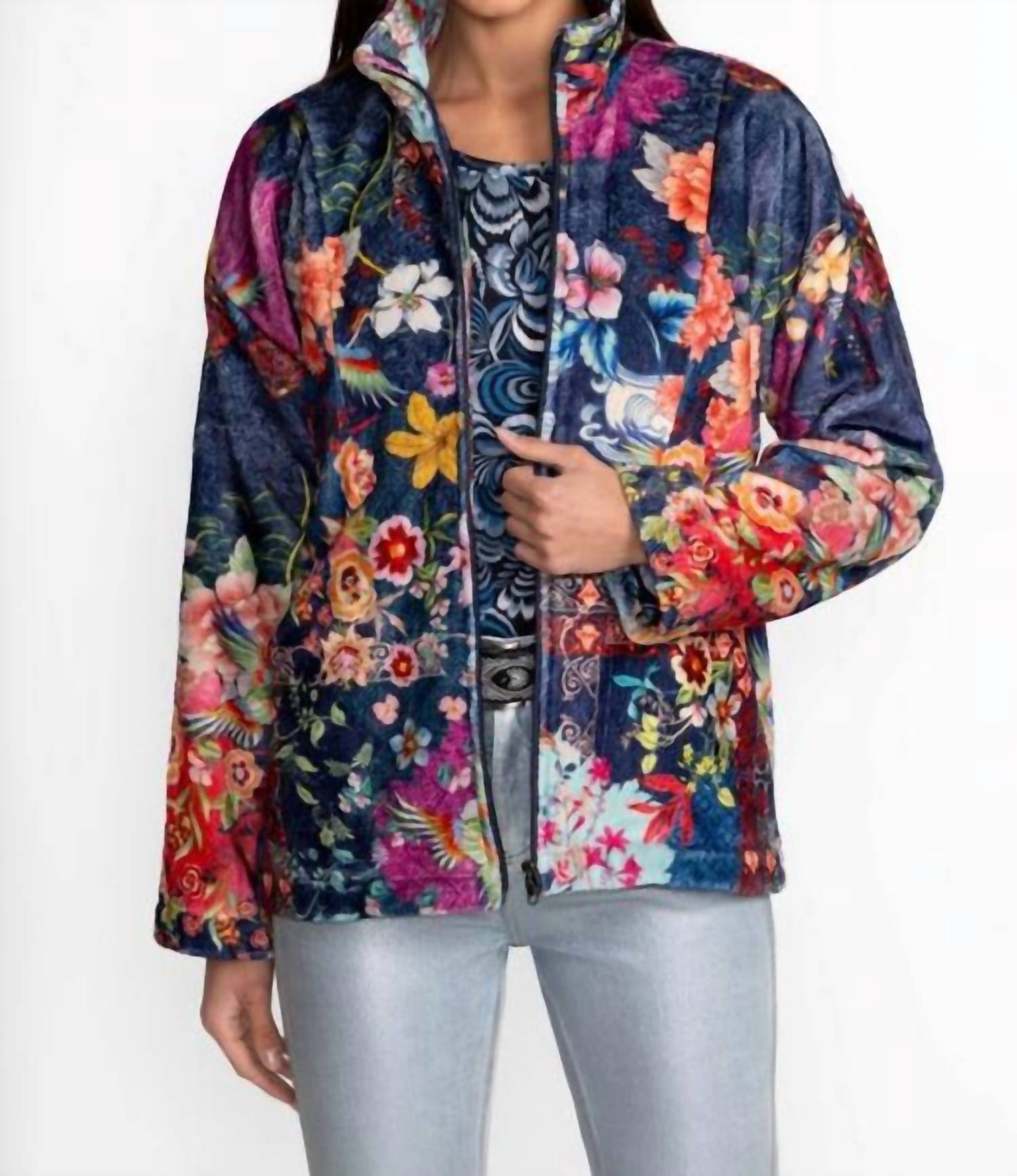 Johnny Was - JOAN ZIP SHERPA LINED JACKET