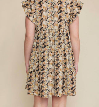 Entro - Floral Ruffle Tiered Dress