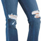 Judy Blue - High Rise Control Top Distressed Flare Jeans
