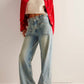 Free People - Palmer Wide-leg Cuffed Jeans