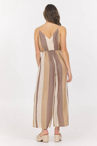 Vintage Havana - Stripe Metallic Jumpsuit