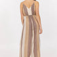 Vintage Havana - Stripe Metallic Jumpsuit