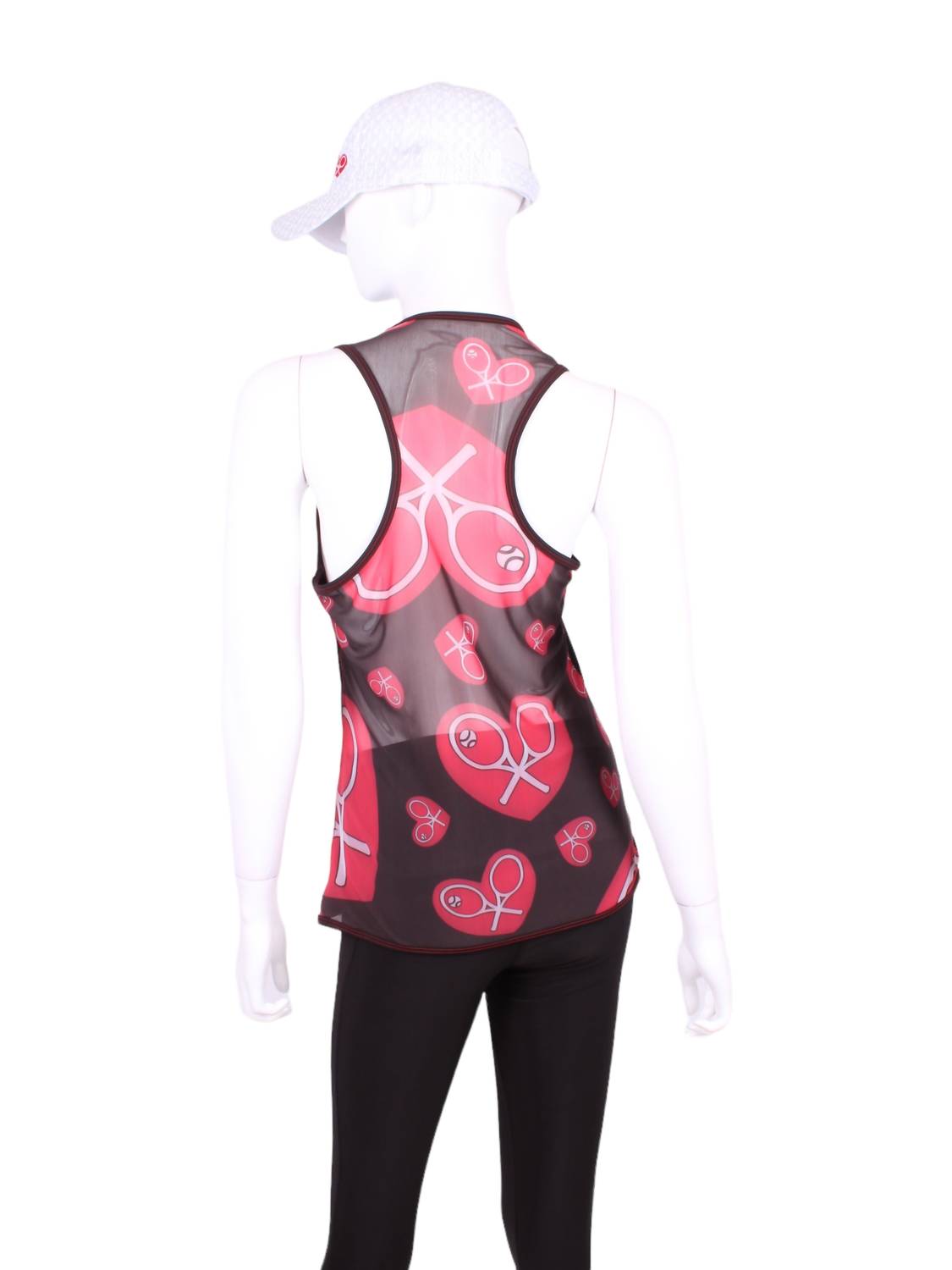 Love Love Tennis - Women's Vee Mondrian Mesh Tank