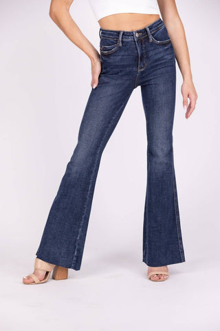 Judy Blue - Hold Their Gaze High-Rise Tummy Control Flare Denim Jeans