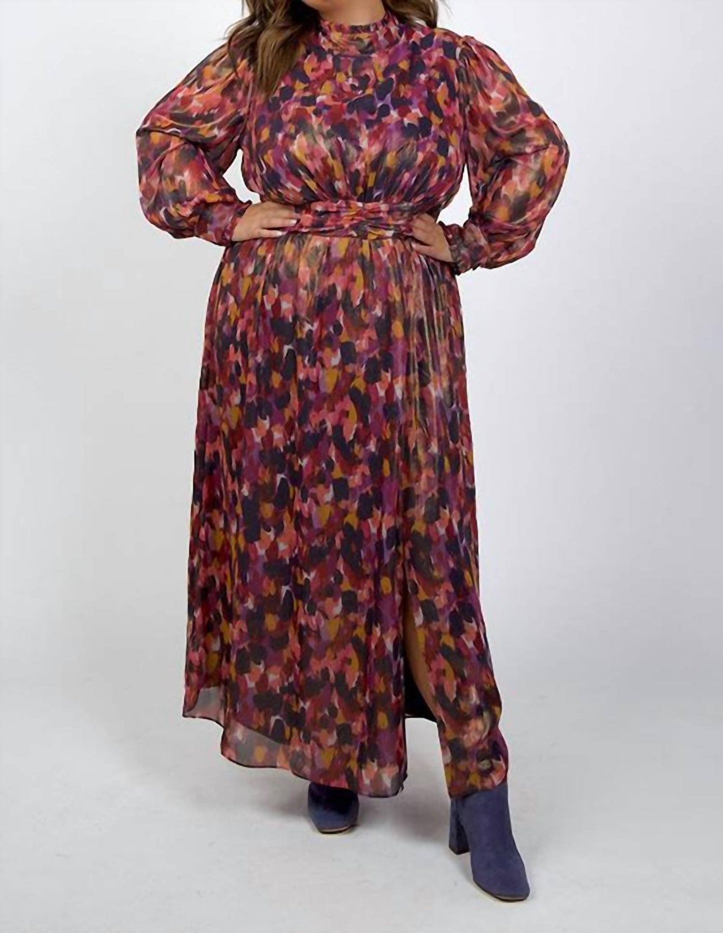 Donna Morgan - Dara Long Sleeve Maxi Dress - Plus