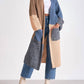 Elan - Colorblock Long Cardigan