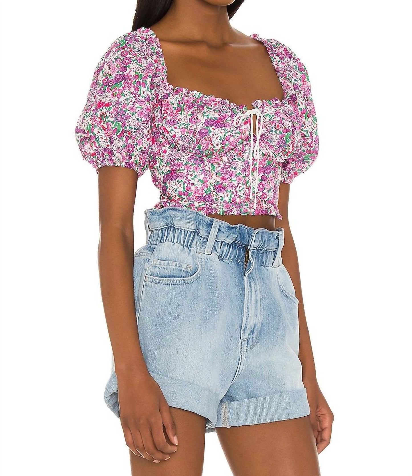 For Love & Lemons - Katarina Puff Sleeves Top