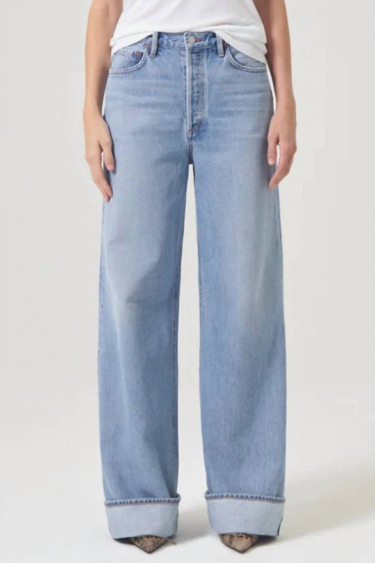 Agolde - Dame High Rise Wide Leg Jeans
