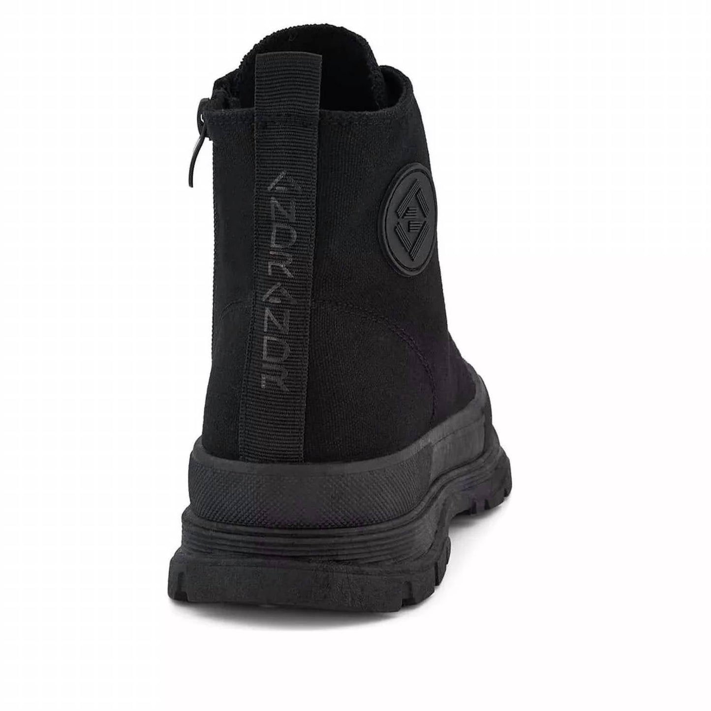 Andrea - Women's Canvas Sneaker Booties With Side Zipper