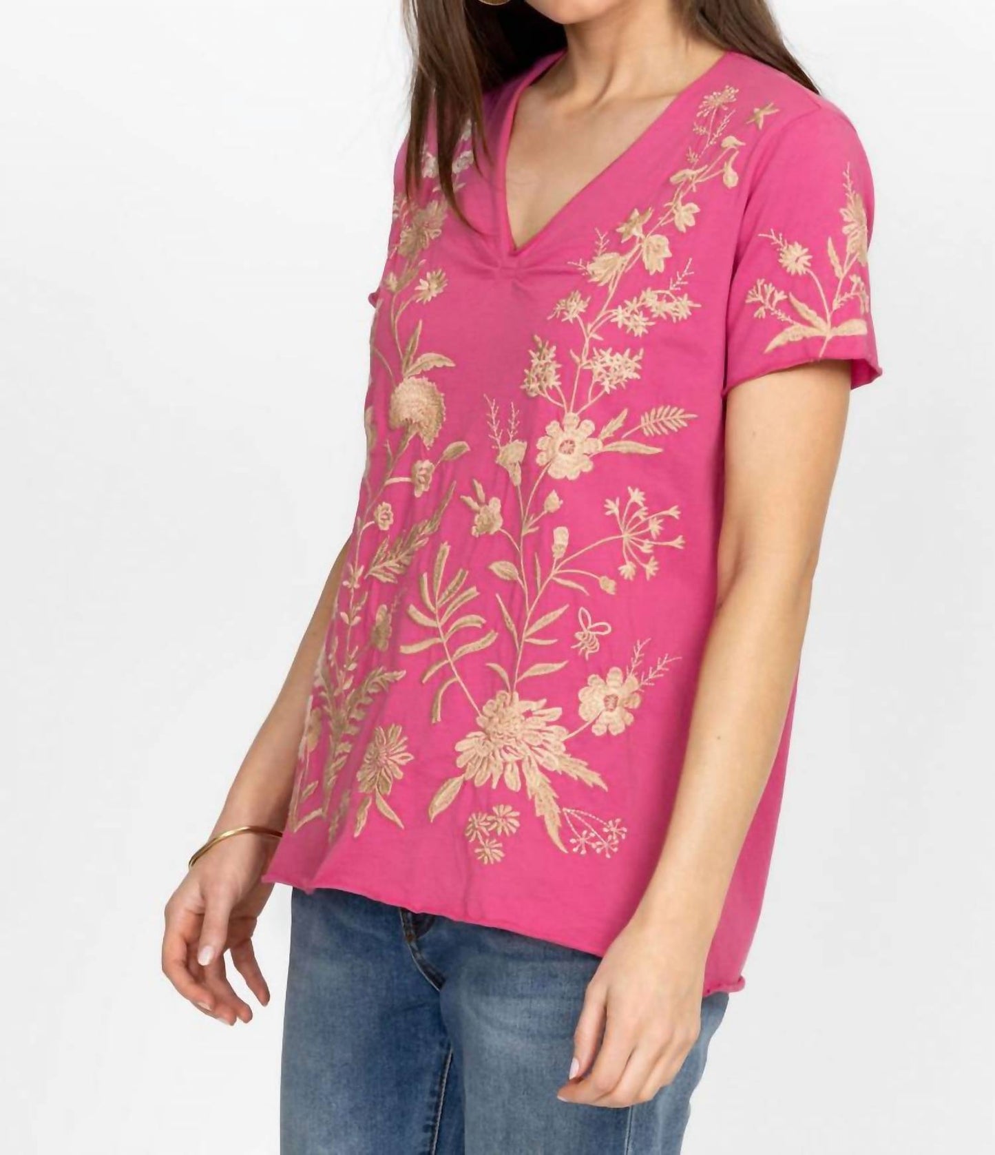 Johnny Was - Marseille Pleast Front Tee