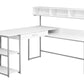 L-Shaped Corner Computer Desk with Storage Drawers