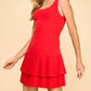 Tcec - Pleated Hem Mini Dress