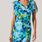 Astr - Allexina Satin Cowl Neck Midi Dress